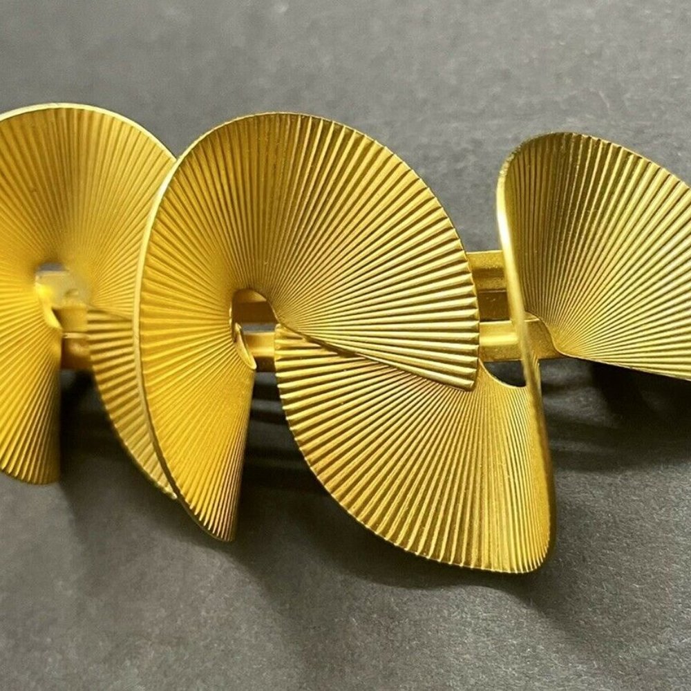 KIRKS FOLLY Art Nouveau Gold Tone Hair Barrette